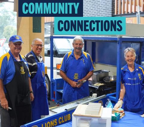 Croydon Central sausage sizzle for support community connections