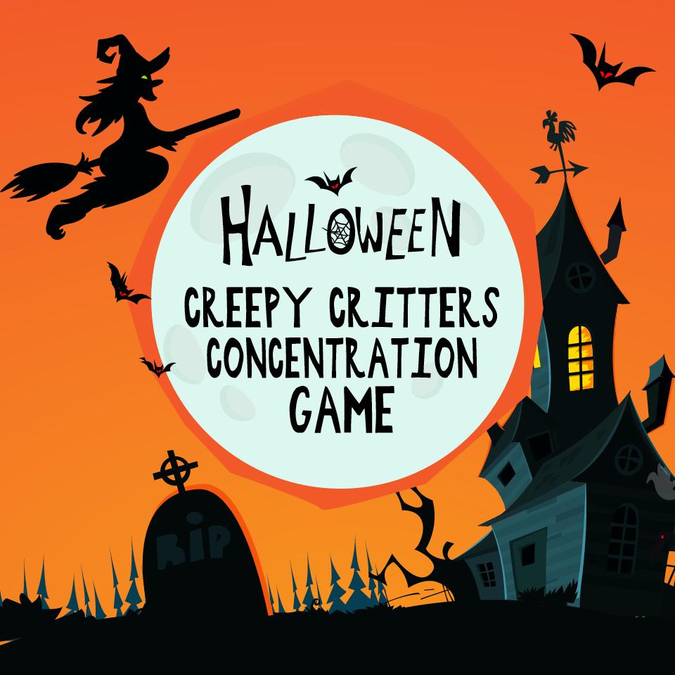 Creepy Critters Concentration Game