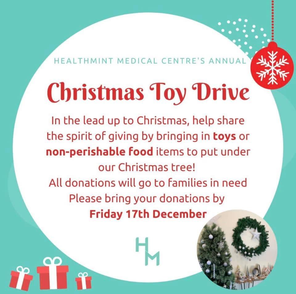 HealthMint Toy Drive