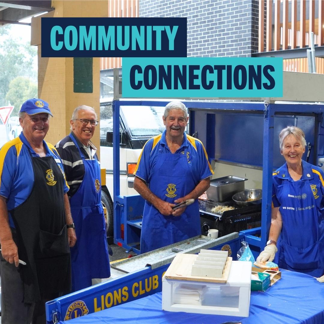 Croydon Central sausage sizzle for support community connections